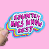 Mixed Pack of 12 Country Waterproof Vinyl Stickers