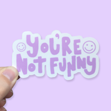 Mixed Pack of 12 Funny Waterproof Vinyl Stickers