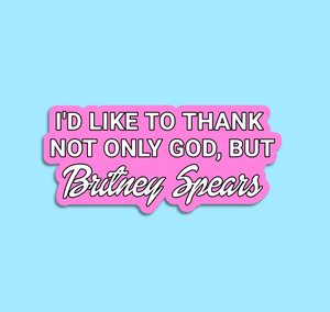 Britney Spears Waterproof Vinyl Sticker