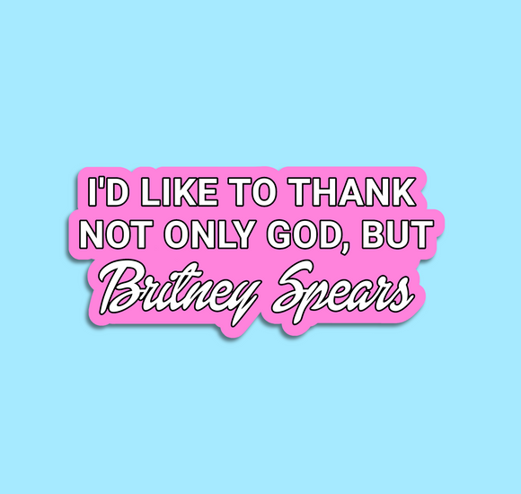 Britney Spears Waterproof Vinyl Sticker